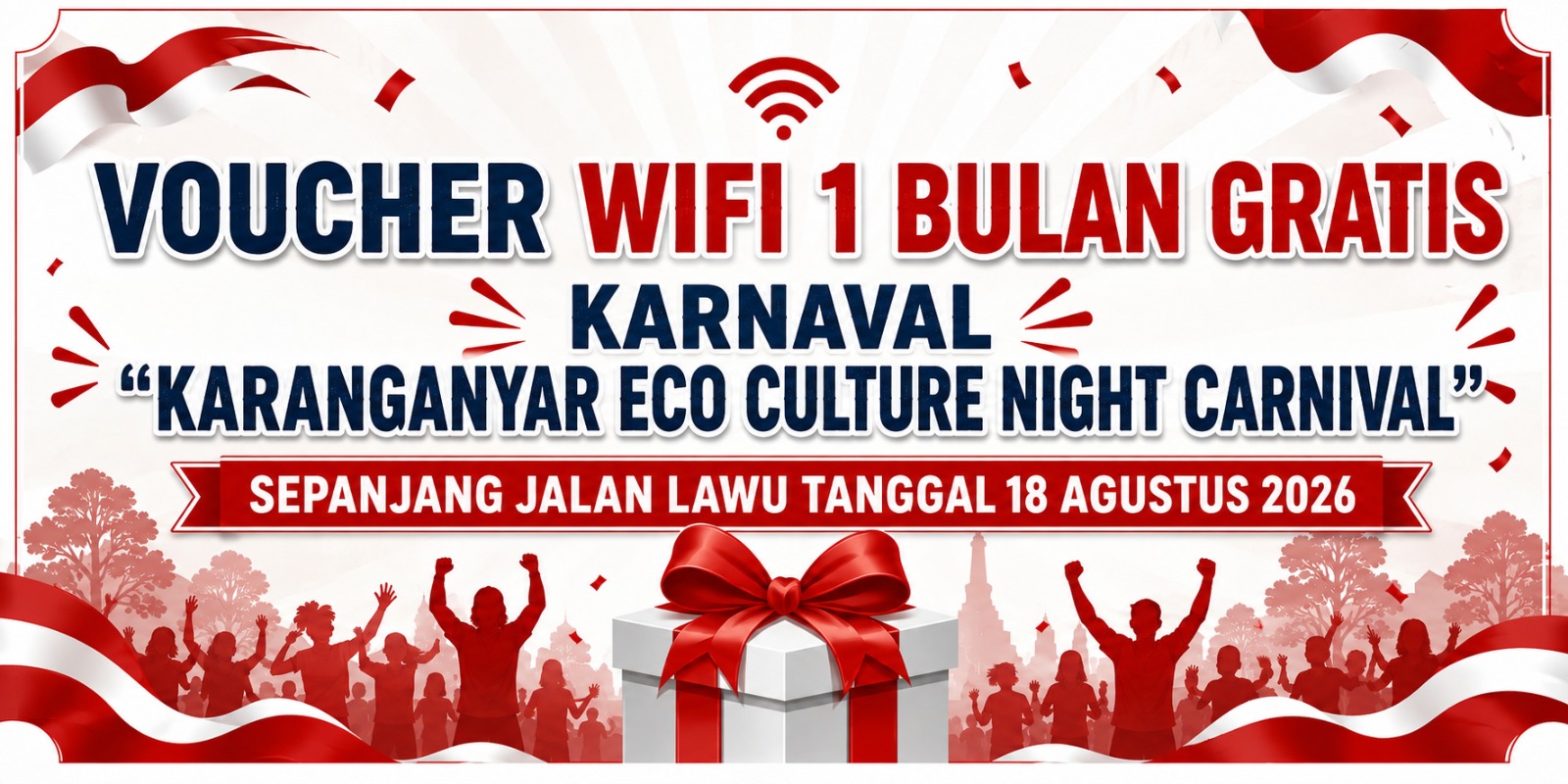 Voucher WiFi 1 Bulan Gratis — Karanganyar Eco Culture Night Carnival